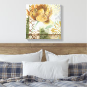 Dekoratives Fresco-Design mit Globe-Blume Leinwanddruck (Insitu (Schlafzimmer))