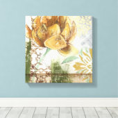 Dekoratives Fresco-Design mit Globe-Blume Leinwanddruck (Insitu (Holzboden))