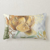 Dekoratives Fresco-Design mit Globe-Blume