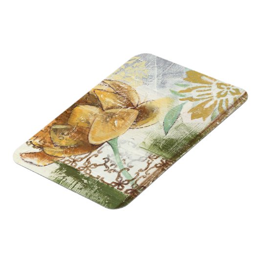 Dekoratives Fresco-Design mit Globe-Blume Magnet (Linke Seite)