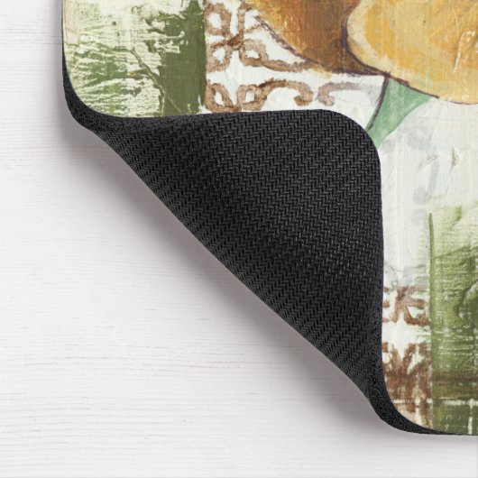 Dekoratives Fresco-Design mit Globe-Blume Mousepad (Ecke)