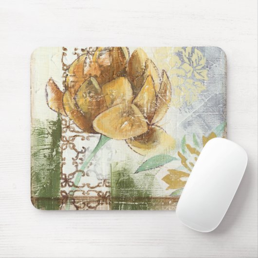 Dekoratives Fresco-Design mit Globe-Blume Mousepad (Mit Mouse)