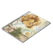 Dekoratives Fresco-Design mit Globe-Blume Notizblock (Linke Seite)