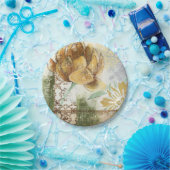 Dekoratives Fresco-Design mit Globe-Blume Pappteller (Party)