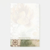 Dekoratives Fresco-Design mit Globe-Blume Post-it Klebezettel (Vorderseite)