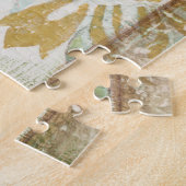 Dekoratives Fresco-Design mit Globe-Blume Puzzle (Seite)