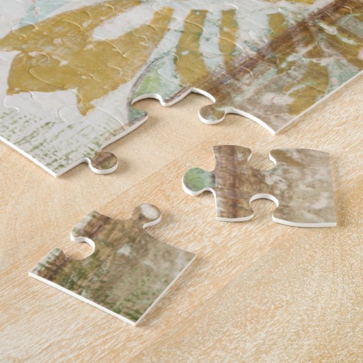 Dekoratives Fresco-Design mit Globe-Blume Puzzle (Seite)