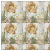 Dekoratives Fresco-Design mit Globe-Blume Stoff (Muster)