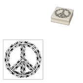 Dekoratives Friedenszeichen Gummistempel (Stempel)