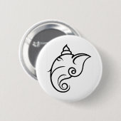 Dekoratives Ganesha Design Button (Vorne & Hinten)