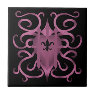 Dekoratives gefangengenommenes Herz Fliese