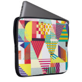 Dekoratives geometrisches, abstrakt nahtloses Must Laptopschutzhülle (Vorne Rechts)