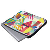 Dekoratives geometrisches, abstrakt nahtloses Must Laptopschutzhülle (Vorne Knopf)
