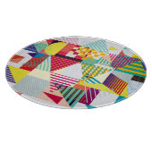 Dekoratives geometrisches, abstrakt nahtloses Must Schneidebrett (Ecke)