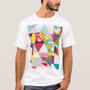 Dekoratives geometrisches, abstrakt nahtloses Must T-Shirt