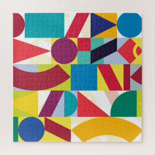 Dekoratives geometrisches abstraktes Vintage-Muste Puzzle