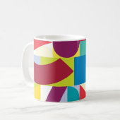 Dekoratives geometrisches Abstraktes Vintages Must Kaffeetasse (Vorderseite Links)