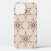 Dekoratives geometrisches Blumenmuster. Nahtloser  Case-Mate iPhone Hülle (Rückseite)