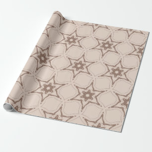 Dekoratives geometrisches Blumenmuster. Nahtloser Geschenkpapier