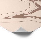 Dekoratives geometrisches Blumenmuster. Nahtloser Poster (Ecke)