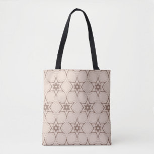 Dekoratives geometrisches Blumenmuster. Nahtloser Tasche