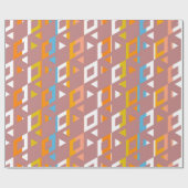 Dekoratives geometrisches Mosaikmuster #6 Geschenkpapier (Flach)
