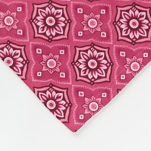 Dekoratives geometrisches Muster Fleecedecke (Ecke)