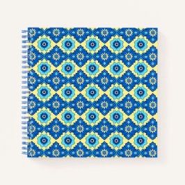 Dekoratives geometrisches Muster für Retro Notizblock