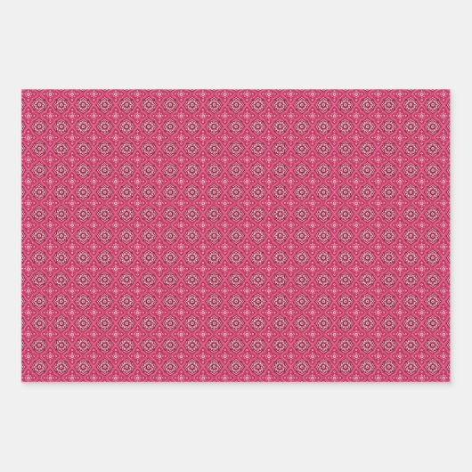 Dekoratives geometrisches Muster Geschenkpapier Set (Vorderseite 2)