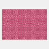 Dekoratives geometrisches Muster Geschenkpapier Set (Vorderseite)