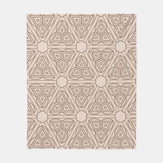dekoratives geometrisches nahtloses Muster. Darste Fleecedecke (Vorderseite)