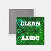 Dekoratives Geschirrspülmagazin Magnet (Vorderseite/Rückseite)