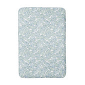 Dekoratives gestreiftes Blatt-Muster Badematte (Vorderseite Vertikal)