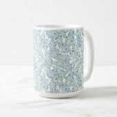 Dekoratives gestreiftes Blatt-Muster Kaffeetasse (VorderseiteRechts)