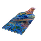 Dekoratives Glas Designer Schneidbrett - Küche Schneidebrett (Ecke)