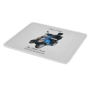 Dekoratives Glas-Schneidbrett 15,2 cm x 17,8 cm Schneidebrett