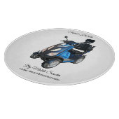 Dekoratives Glas-Schneidbrett 30,4 cm Schneidebrett (Ecke)