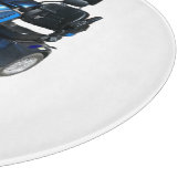 Dekoratives Glas-Schneidbrett 30,4 cm Schneidebrett (Ecke)