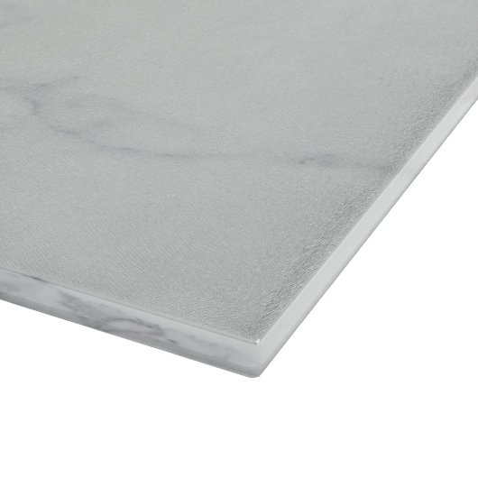 Dekoratives Glasscherbrett - Graumarmor Schneidebrett (Ecke)