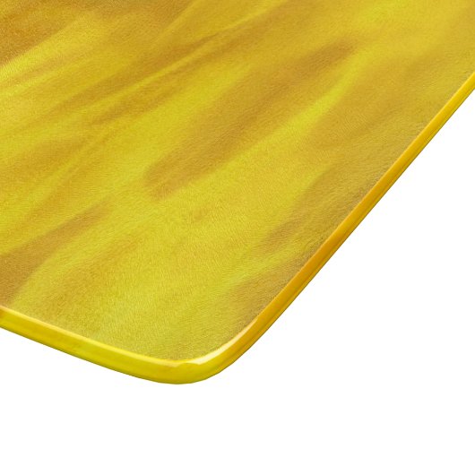 Dekoratives Glasschneiden-Brett 6"" Gelb der Schneidebrett (Ecke)