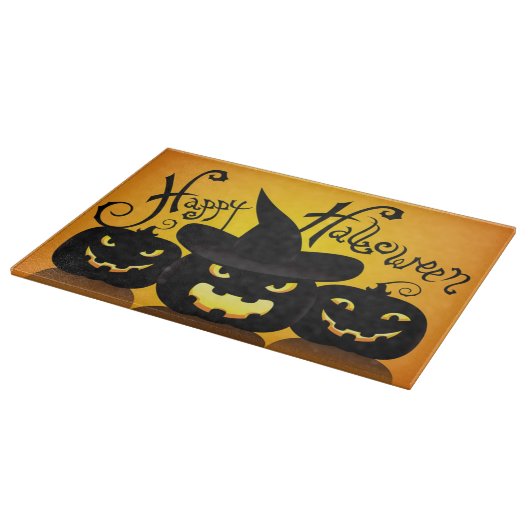 Dekoratives Glasschneiden-Brett/Kürbise Halloweens Schneidebrett (Ecke)