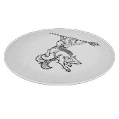 Dekoratives Glasschneiden-Brett Schneidebrett (Ecke)