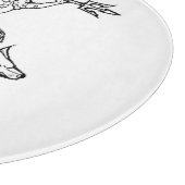 Dekoratives Glasschneiden-Brett Schneidebrett (Ecke)