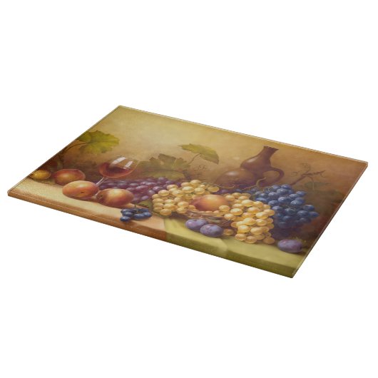 Dekoratives Glasschneiden-Brett/Stillleben-Frucht Schneidebrett (Ecke)
