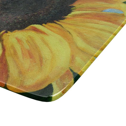 Dekoratives Glasschneidenbrett Schneidebrett (Ecke)