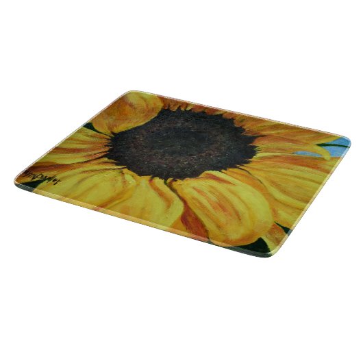 Dekoratives Glasschneidenbrett Schneidebrett (Ecke)