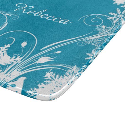 Dekoratives Glasschneider-Geschenk für sie Schneidebrett (Ecke)