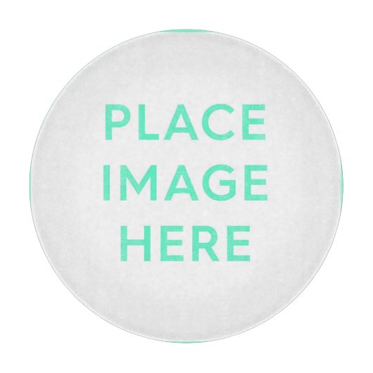 Dekoratives Glassschneidebrett 30,5 cm Schneidebrett (Vorderseite)