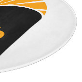 Dekoratives Glassschneidebrett 30,5 cm Schneidebrett (Ecke)