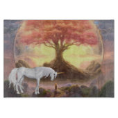 Dekoratives Glassschneidebrett 38 cm x 28 cm Schneidebrett (Vorderseite)